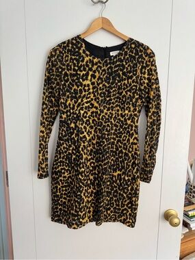 Rodarte for Target leopard dress with bows down back. Size 11